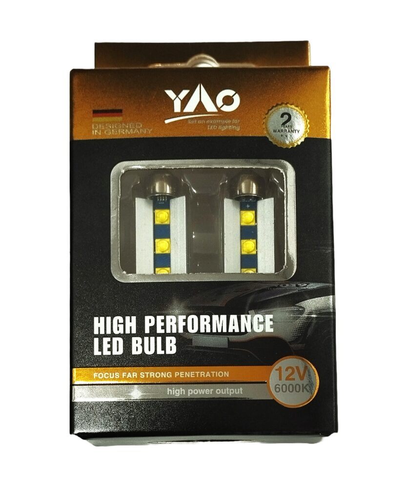 Led Λάμπες Σωληνωτές C5W YAOC5WFCANB1